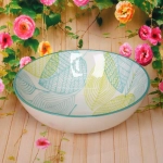 Салатник керамический «Эдельвейс» 17,5*6см, желто-голубой