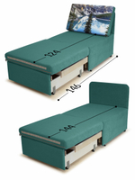 Кресло-кровать "Миник" 70 см, купон Пейзаж