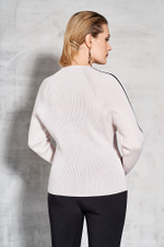 22550 Джемпер женский (розовый с люрексом)