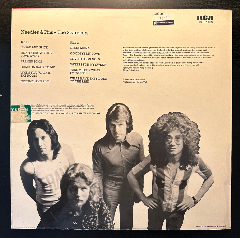 The Searchers - Needles & Pins (Англия 1972г.)