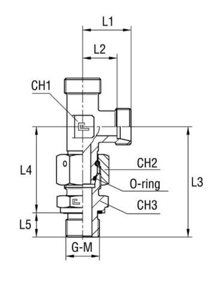 Штуцер FNLE DL35 BSP1.1/4" (корпус) CAST