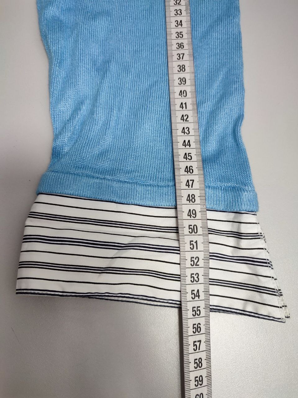 Джемпер Fusan с имитацией рубашки 54 размер