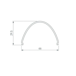 Экран ARH-LINE-B-3652-2000 OPAL (Arlight, Пластик) 036348