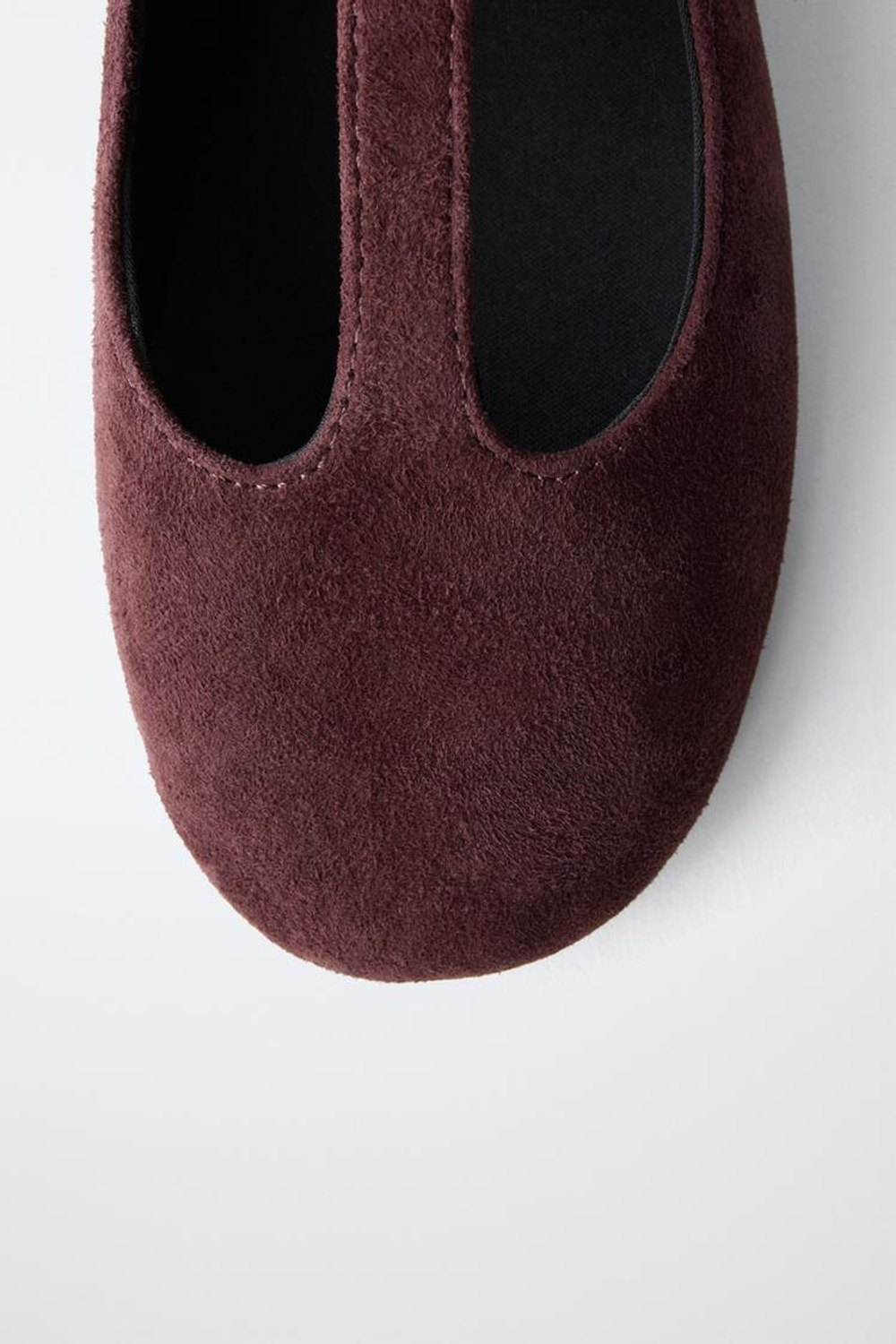 ZARA ЗАМШЕВЫЕ БАЛЕТКИ С РЕМЕШКАМИ,