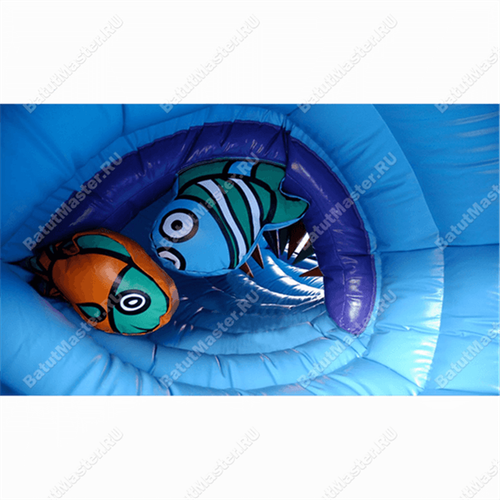 Коммерческий надувной батут "Морской жук" 8*8*3 м