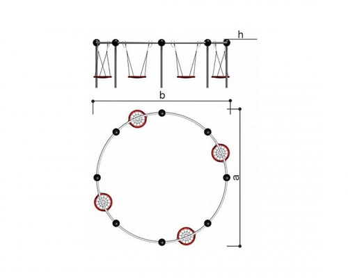 Качели панорамные Гнездо Romana 108.57.00