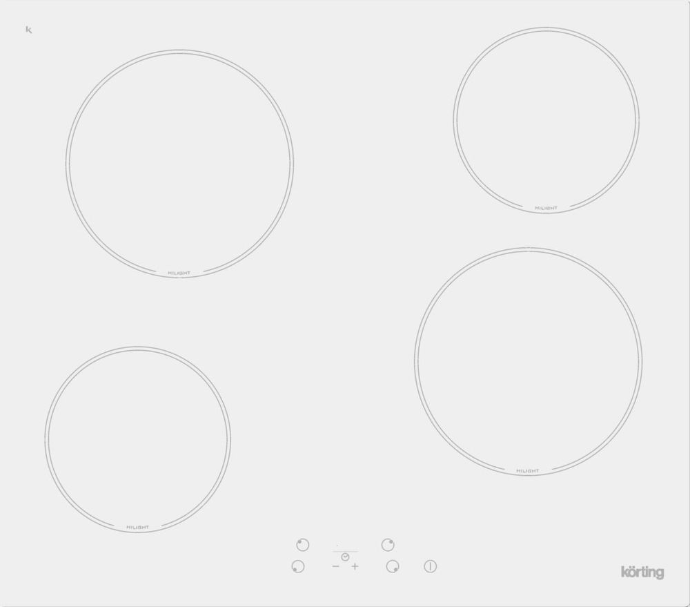 Электрическая варочная панель Korting HK 60001 BW