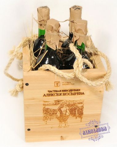 Подарочный набор из 4-х бутылок частная винодельня Алексея Носырева