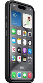 Накладка IPhone 15 Pro FineWoven Case with MagSafe black