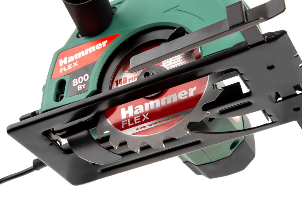 Пила циркулярная Hammer Flex CRP800D  800Вт 4000об/мин 140х16мм макс.пропил 45мм