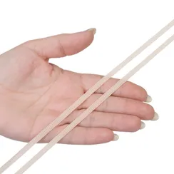 Резинка отделочная бежевая 4 мм (цв. 126), K-195/4