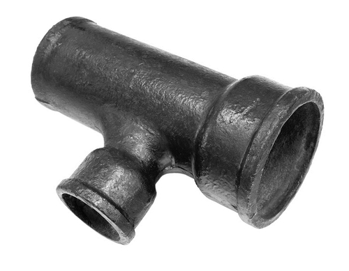 Тройник чугунный канализационный прямой Ду 50х50х90гр безнапорный ГОСТ 6942-98