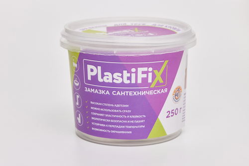Замазка сантехническая 250г. PlastiFix банка