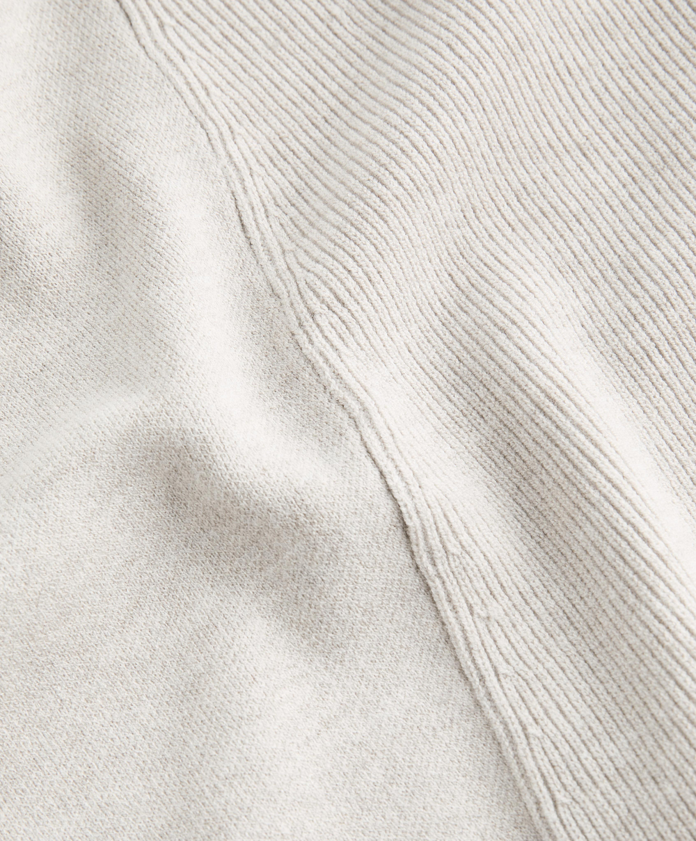 Oysho Вязаный джемпер с высоким воротником, каменный