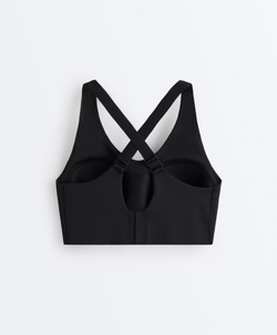 Oysho Кроп-топ Compressive, черный