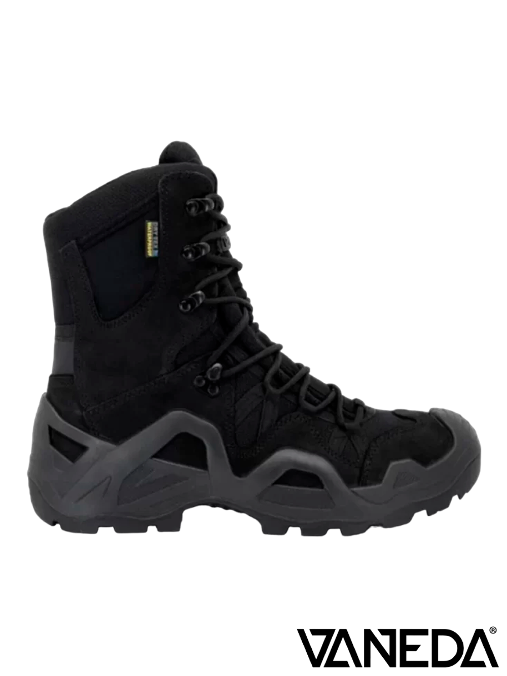 Берцы мембранные Vaneda 992 (высокие, красная коробка) Storm Dry Tex. Чёрный