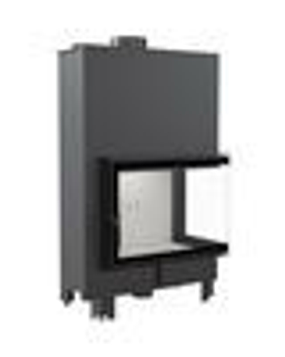 Каминная топка Kratki Oliwia/L/BS (угловое стекло слева) чугун