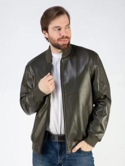 Кожаная куртка демисезонная Турция бомбер