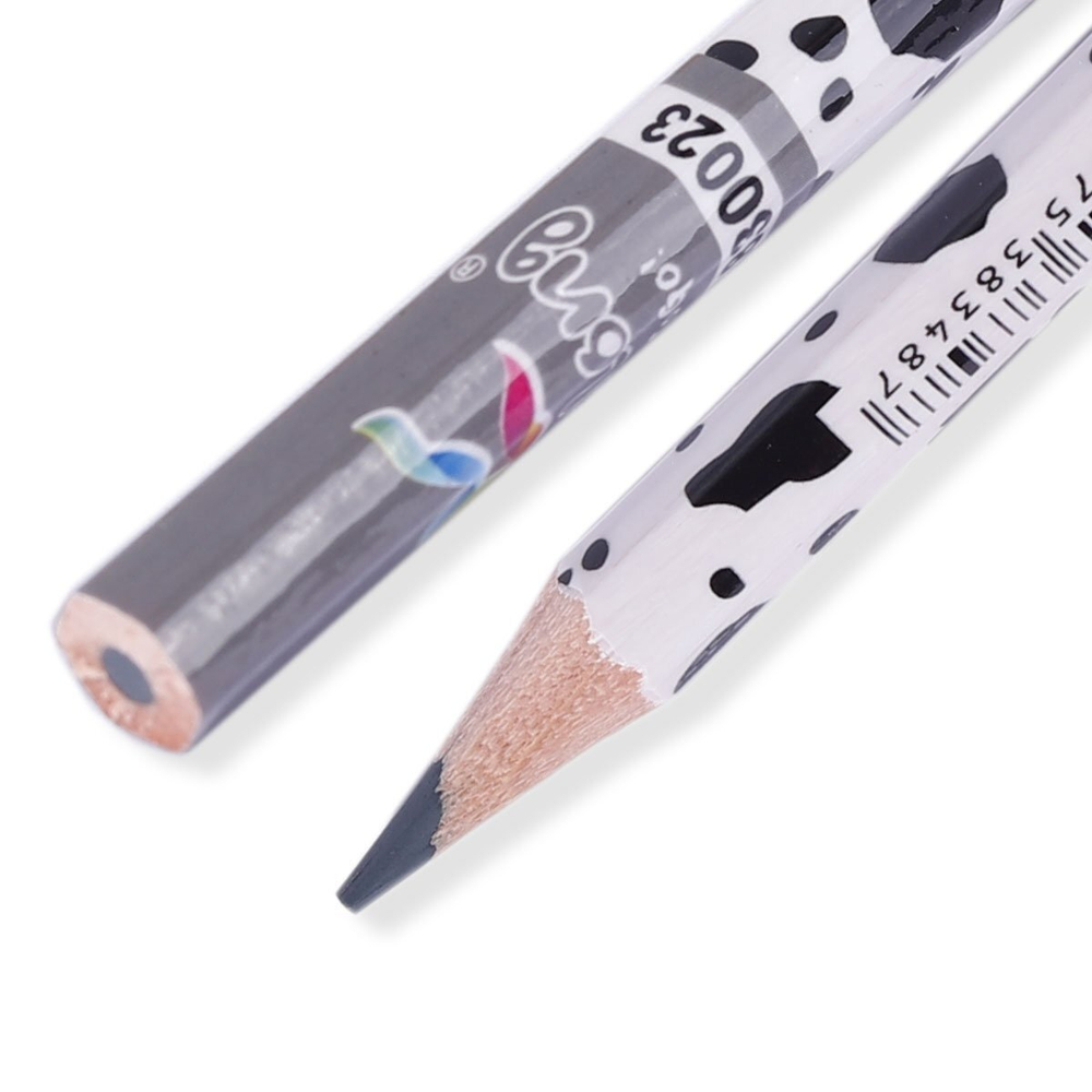 Карандаши цветные Yalong 18 цв., "ZOO-4" деревянные, шестигранные, заточенные, дизайн на корпусе, грифель 2.8 мм, картон. уп., европодвес