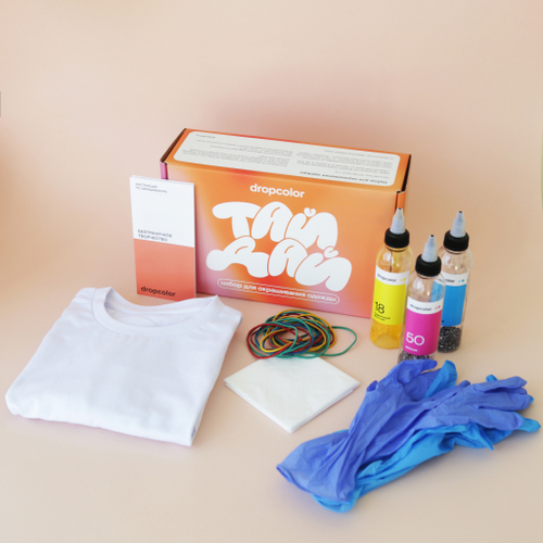 Набор тай-дай с футболкой (размер 134)