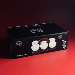 Lenardi 235-078 Набор из 6 салатников 9см на подставке TROPICAL в под.уп.(х12)Фарфор