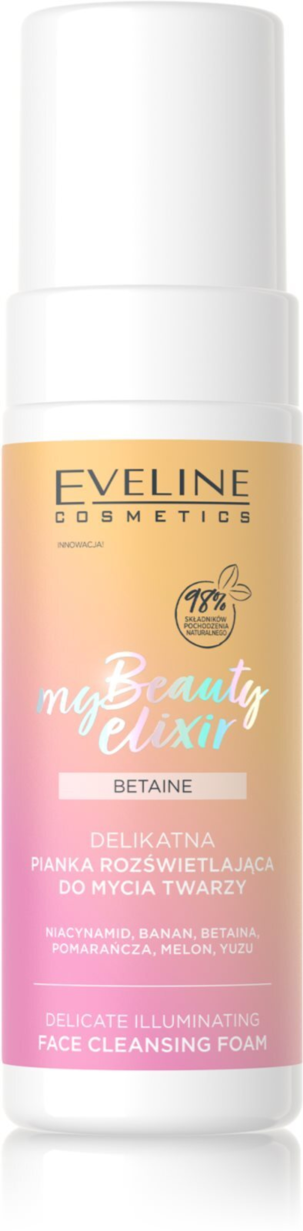 Eveline Cosmetics My Beauty Elixir Peach Matt - осветляющая очищающая пенка для сухой и чувствительной кожи /   150  ml  / GTIN 5903416050025