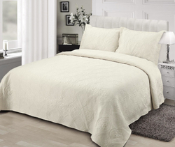 Покрывало 240х260 Sofi De MarkO Скарлет молоко