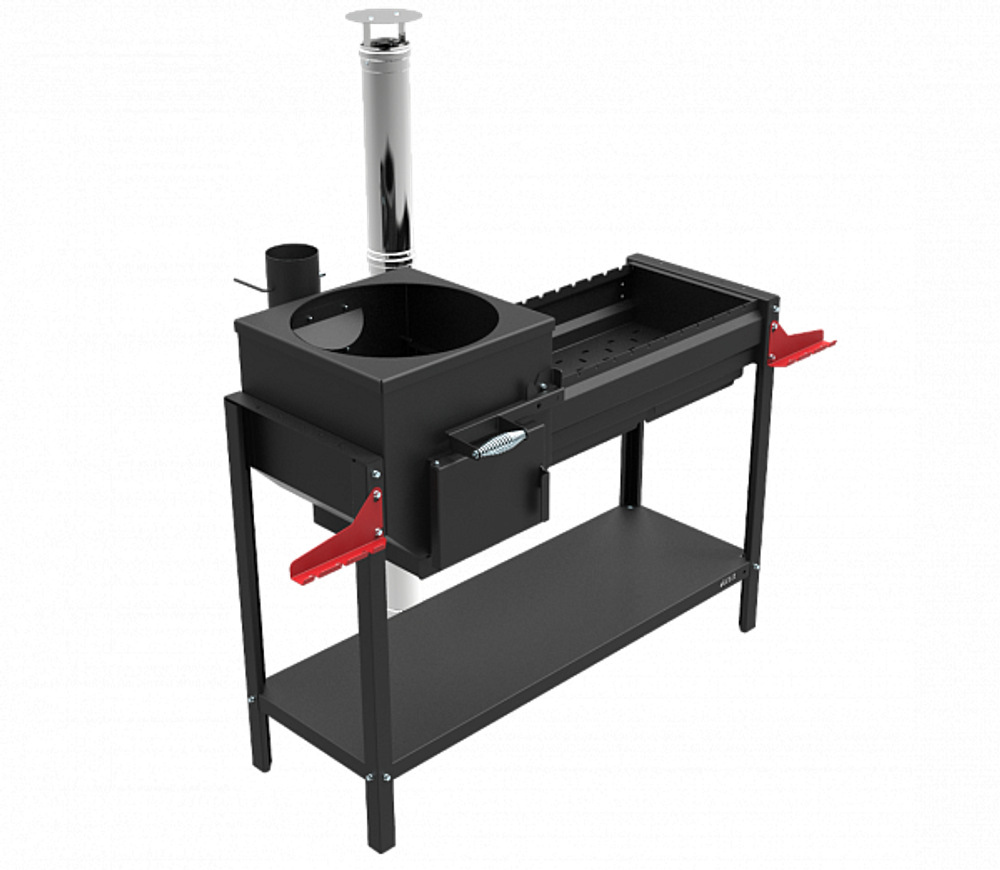 Печь-мангал Grillver Искандер 400 Инклайн