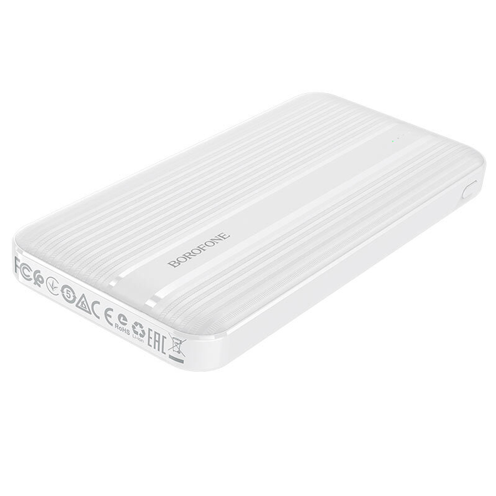 Внешний аккумулятор Borofone BJ9 10000 mAh (18W, 2USB, MicroUSB, Type-C, QC3.0, PD) Белый