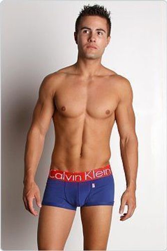 Мужские трусы боксеры синие Calvin Klein USA