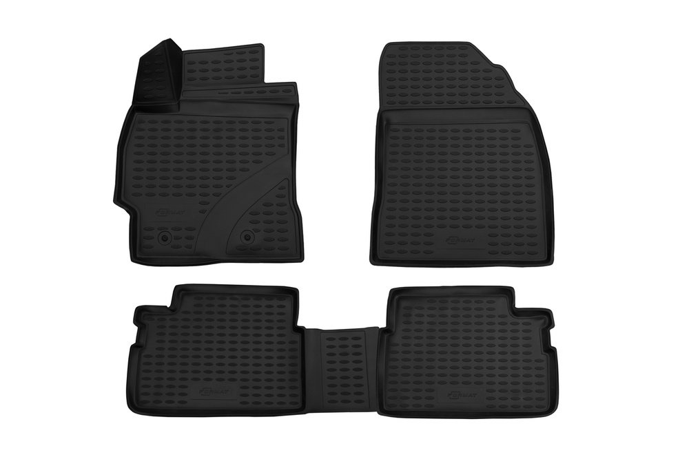Коврики 3D в салон TOYOTA Corolla, 01/2007-2013, 4 шт. (Повышенная устойчивость, повышенная износостойкость) FORMAT.FORMAT.3D.48.15.210K