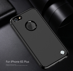 Чехол для iPhone 6 Plus (iPhone 6S Plus) цвет Black (черный), серия Bevel от Caseport