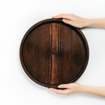 Деревянный сервировочный поднос Art of Siberia блюдо для подачи 330 мм. WS6