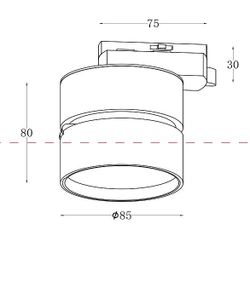 Трековый светильник Maytoni Technical TR007-1-12W3K-W