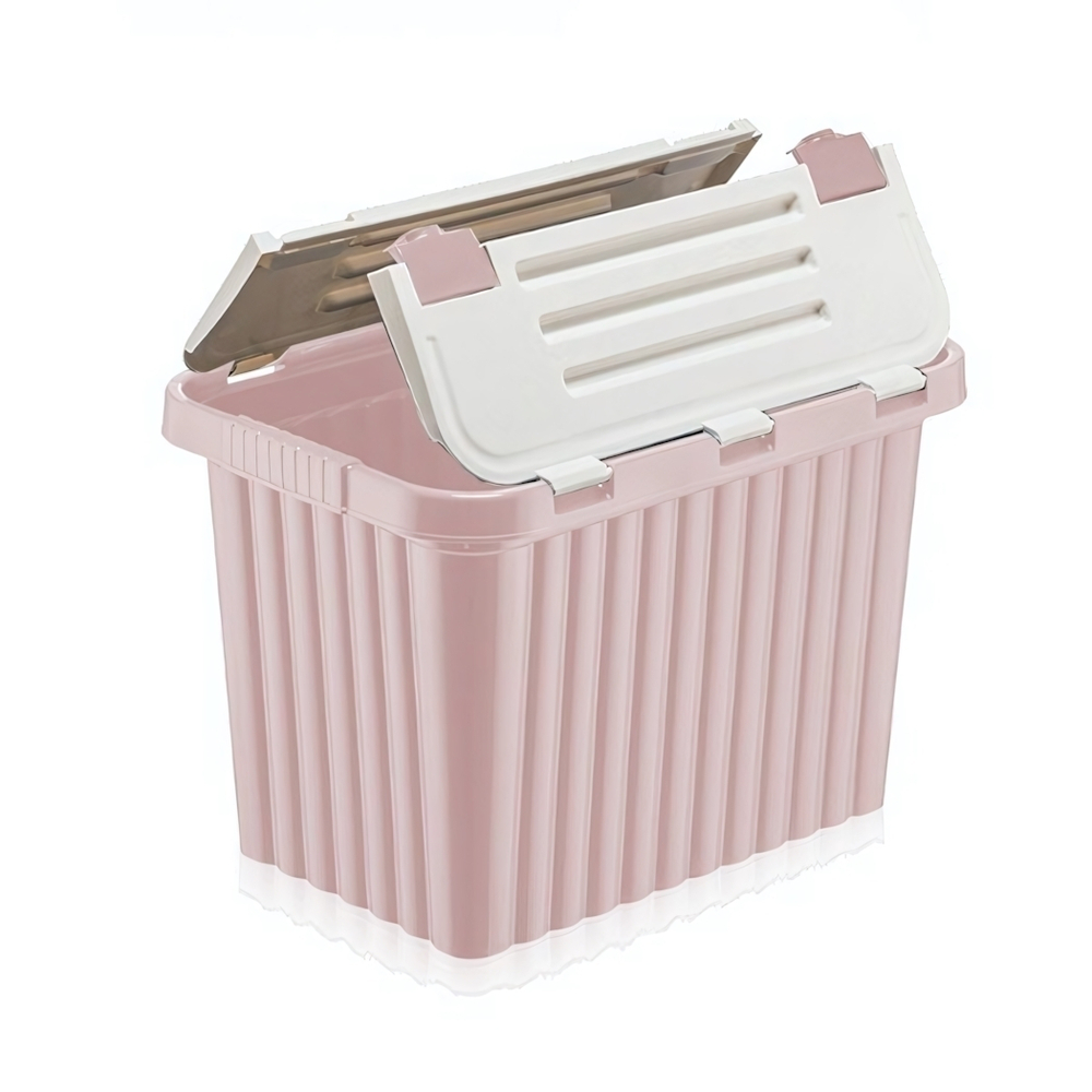 Ящик для хранения со створками "CПЛИТ" 26 лт 296x435x300 пепельно-розовый