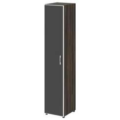 Yalta Шкаф узкий LT.SU-1.10 R (L) black Дуб Мали/Стекло Black 400*450*1987