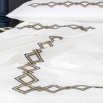 Постельное белье Frette Twist Embroidery Black/Teak (240 х 220 см)