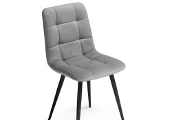 Стул на металлокаркасе Чилли К темно-серый / черный