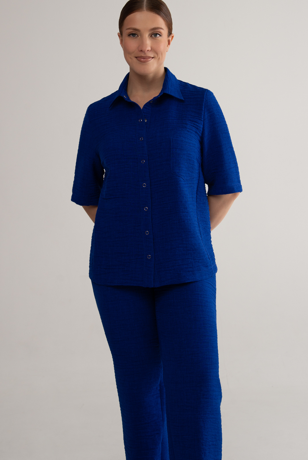 Блузка женская 3251АЕБ, василёк #527Вас093251АЕБ