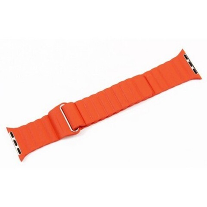 Браслет-ремешок Apple Watch Magnit leather back loop band (WH5205-OR) Coteetci sunset