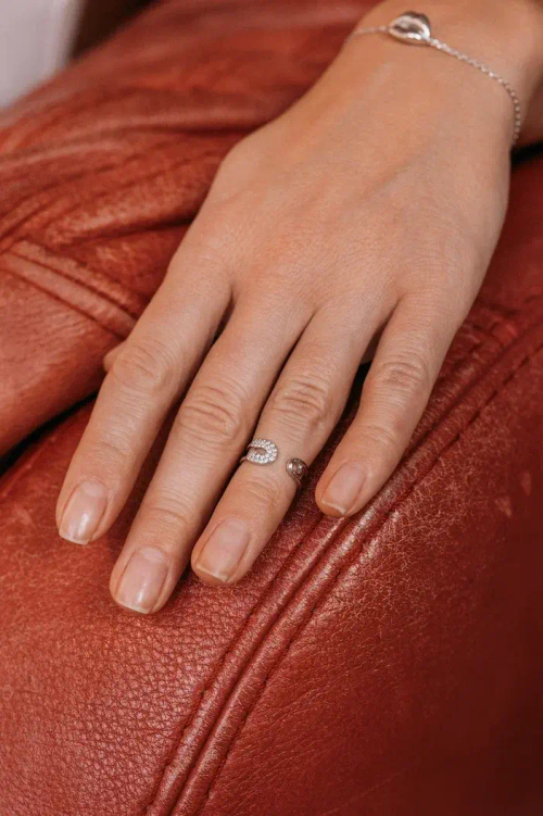 Фаланговое кольцо "Булавка"