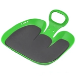 Санки-ледянки «Вираж» с мягкой сидушкой 39×37×14см зеленый, в/с