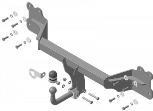 Фаркоп Motodor Audi Q7 c 2015 (оцинк. Шар) арт.90101-A