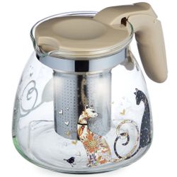 ЗАВАРОЧНЫЙ ЧАЙНИК AGNESS С ФИЛЬТРОМ "ПАРИЖСКИЕ КОТЫ" 900 МЛ.