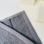 Полотенце махровое 70*120см «Comfort» цвет графитовый 08-182, плотность 300гр/м2 TJ, с петелькой-подвесом