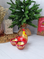 Фарфоровая подставка для яиц "Курочка"