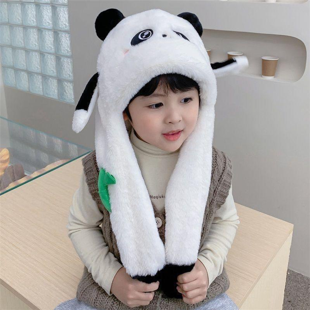 Плюшевая шапка Зверята