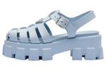 PRADA Monolith Foam Rubber 55mm Sandals Light Blue Women"s