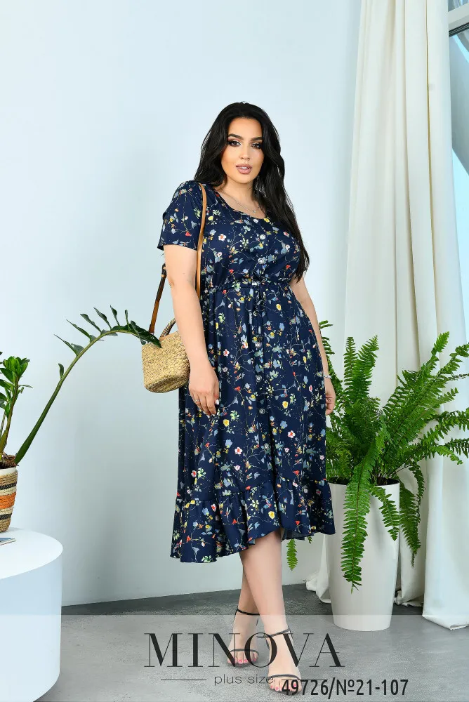 Платье 21-107-синий Minova
