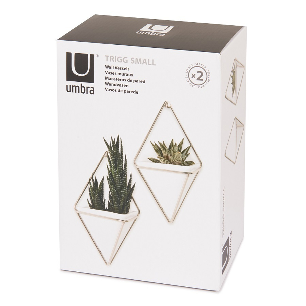 Декор для стен Trigg, малый, белый/никель